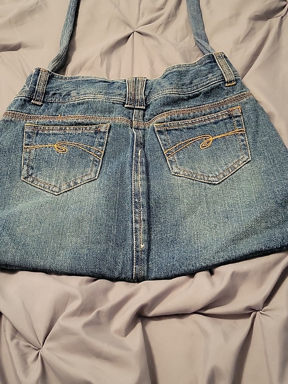 Faded Glory Denim Purse with Colorful Button Accents - Picture 2 of 3